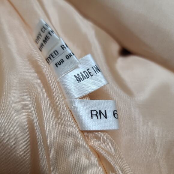 Vintage Rabbit Fur Cape One Size Winners Circle Brown Tan Patchwork Shawl Coat - Picture 8 of 15